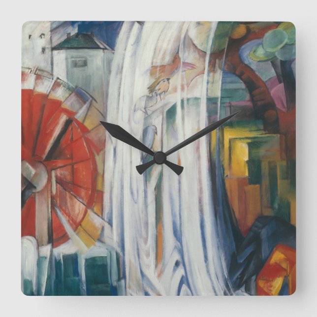 Reloj Cuadrado Franz Marc - El Molino Bewitched (Anverso)