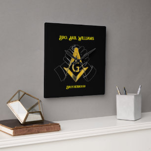 Reloj Cuadrado Freemason