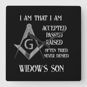 Reloj Cuadrado Freemason