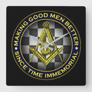 Reloj Cuadrado Freemason