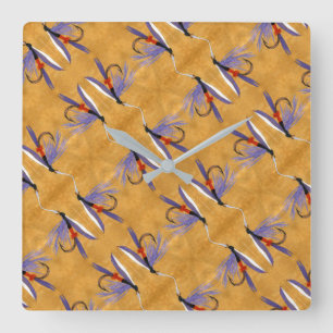 Reloj Cuadrado "Freight Train" wet fly, fly fishing fly tying art