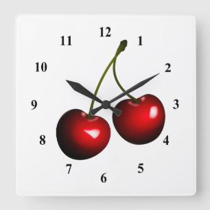 Reloj Cuadrado Fresas dulces