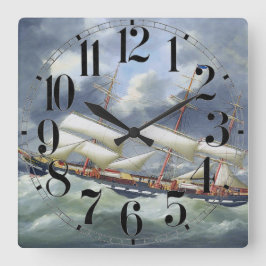 Reloj Cuadrado Frigate Training ship Atalanta 1885