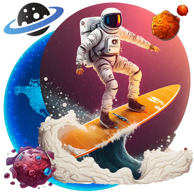 Reloj Cuadrado Fronteras ilimitadas (Beyond Horizons: Astronomy's Limitless Frontiers)