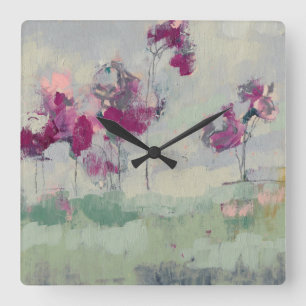 Reloj Cuadrado Fuchsia Treeline