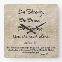 Fuerte, valiente y temerosa cita con la Biblia con