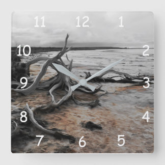 Reloj Cuadrado Fuerzas Naturales del Lago Tyrrell