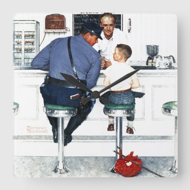 Reloj Cuadrado Fugitivo (Anverso)