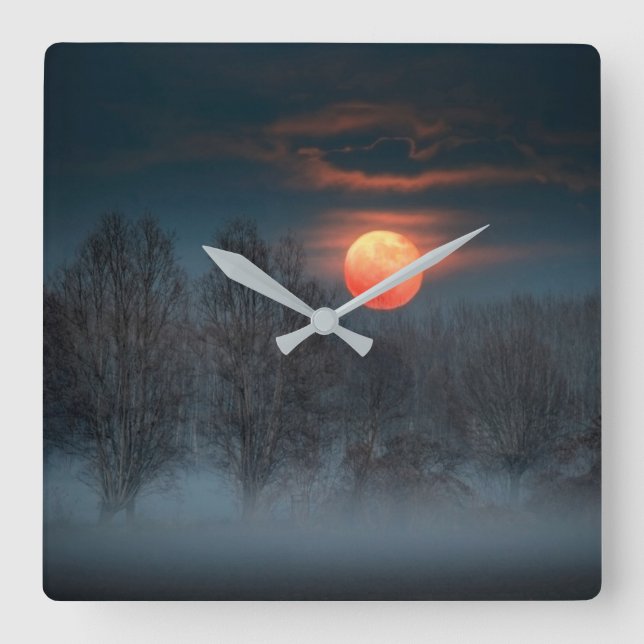 Reloj Cuadrado Full Moon | November in Scalenghe, Italy (Anverso)