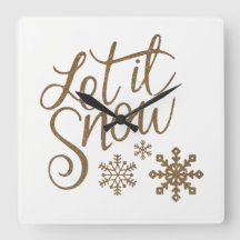 Fun Gold Sparkles Let it Snow