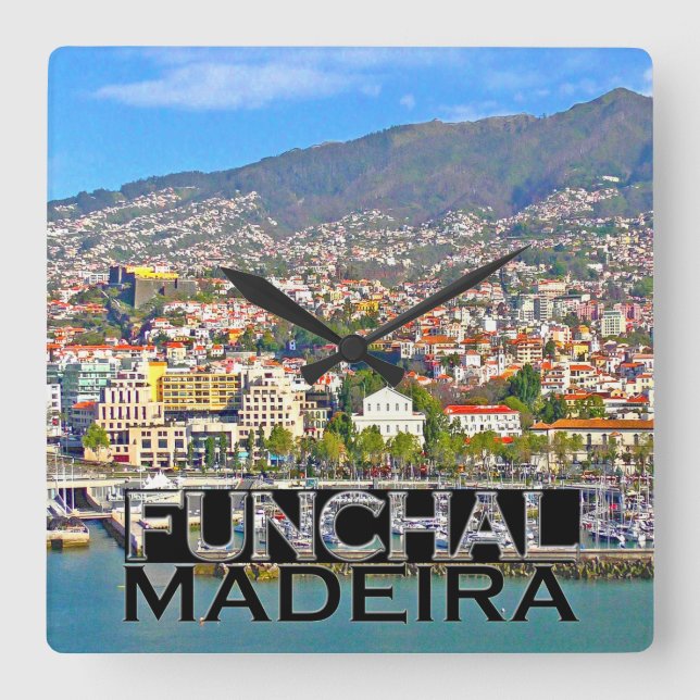 Reloj Cuadrado Funchal (Anverso)
