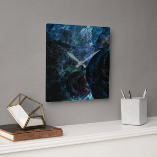 Reloj Cuadrado Funda de resumen de opal azul para RAZR