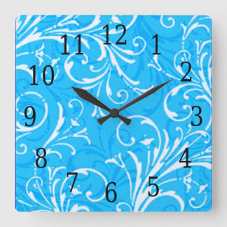 Reloj cuadrado fundamental azul
