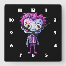Reloj Cuadrado Funny Frankenstein Monster Halloween Fun
