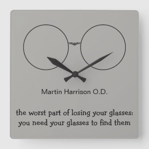 Reloj Cuadrado Funny Optometrist Office Wall Clocks
