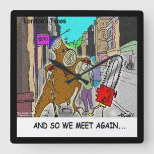 Reloj Cuadrado Funny Rick London Treehugger Wall Clock