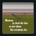 Reloj Cuadrado Funny Wall Clock<br><div class="desc">Funny Wall Clock</div>