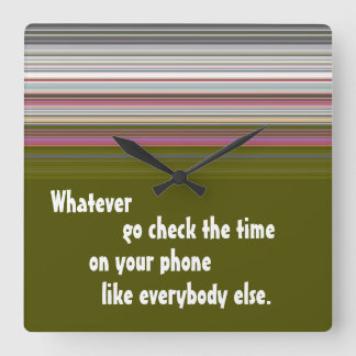 Reloj Cuadrado Funny Wall Clock
