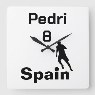 Reloj Cuadrado Fútbol Español, personalizable