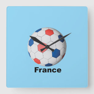 Reloj Cuadrado Fútbol Francia