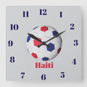 Reloj Cuadrado Fútbol Haití