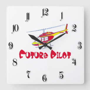 Reloj Cuadrado Futuro piloto