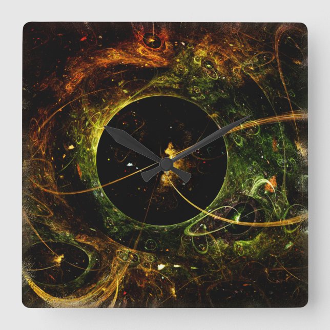 Reloj Cuadrado Galactica Space Travel Science Fiction (Anverso)