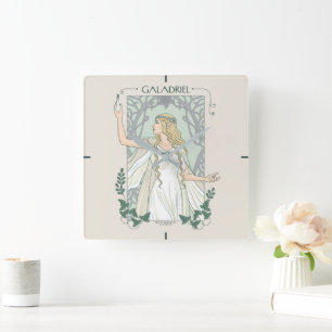 Reloj Cuadrado Galadriel Luz de Valinor Gráfico