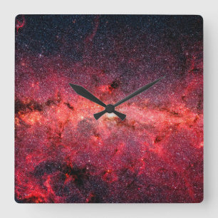 Reloj Cuadrado Galaxia Vía Láctea