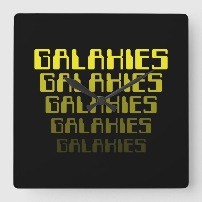RELOJ CUADRADO GALAXIES GALAXIES GALAXIES GALAXIES GALAXIES GALAX (Anverso)
