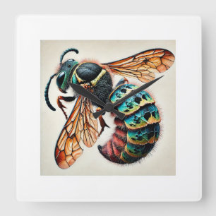 Reloj Cuadrado Gall Wasps 160724IREF221 - Watercolor