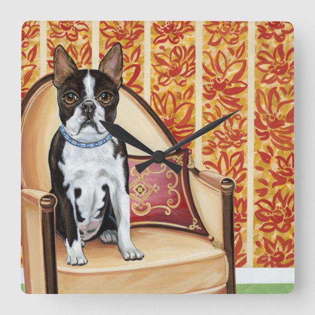 Reloj Cuadrado Galleta de Oreo Boston (Anverso)