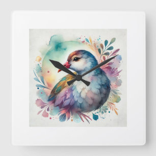 Reloj Cuadrado Gallineta isabelina 020824AREF119 - Watercolor