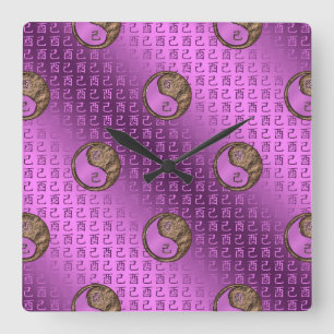 Reloj Cuadrado Gallo de Tierra