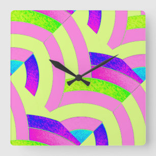 Reloj Cuadrado galones sofisticados modernos elegantes
