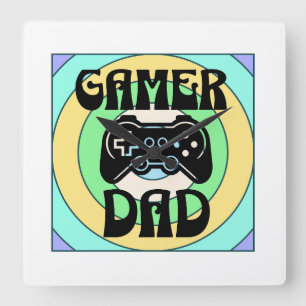 Reloj Cuadrado Gamer Dad