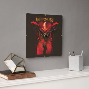 Reloj Cuadrado GANDALF™ Vs Balrog "No Pasarás" Gráfico