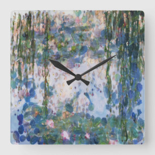 Reloj Cuadrado Garlic Lilies Water Lilies Bella Artes Spoof