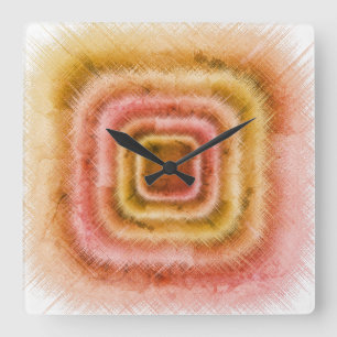 Reloj Cuadrado Gastadas