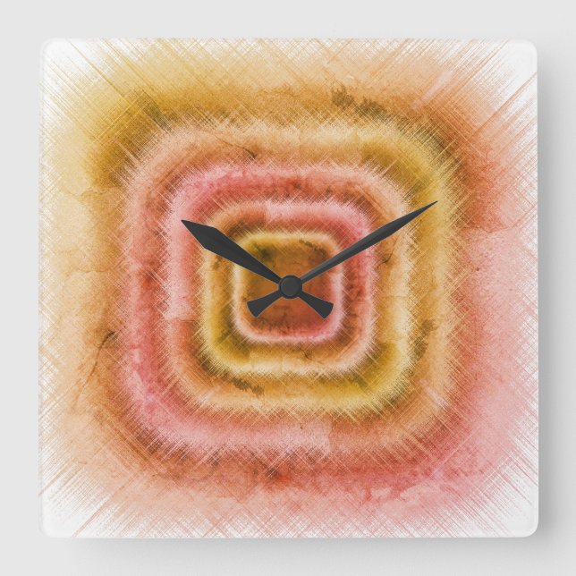 Reloj Cuadrado Gastadas (Anverso)