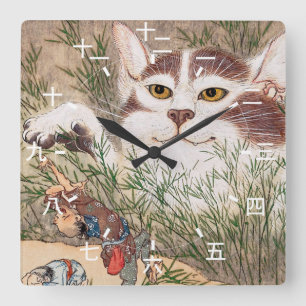 Reloj Cuadrado Gato supernatural