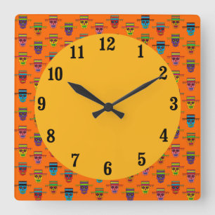 Reloj Cuadrado Gaucho Sugar Skull