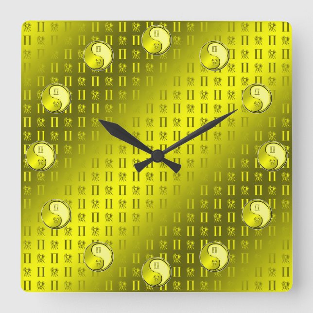 Reloj Cuadrado Géminis (Anverso)