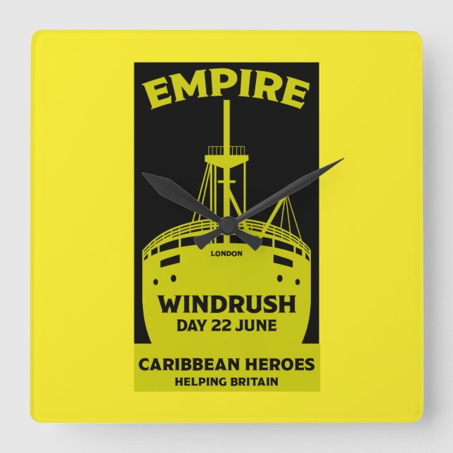 Reloj Cuadrado Generación Windrush (Anverso)