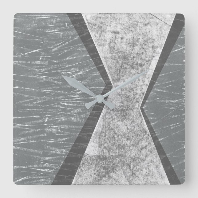 Reloj Cuadrado Geometría orquestada IV (Anverso)