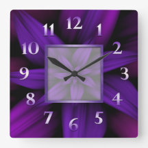 Geométrico floral de pasión púrpura