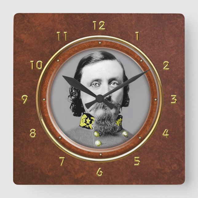 Reloj Cuadrado George E. Pickett 10,75" (Anverso)