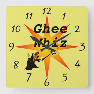 Reloj Cuadrado Ghee Whiz Wall Clock