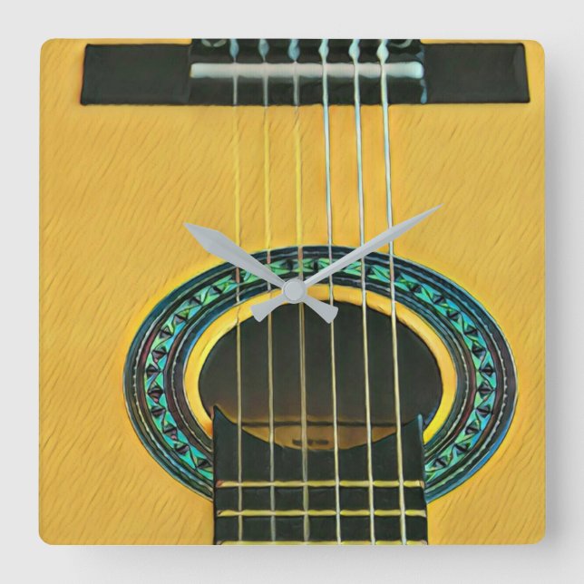 Reloj Cuadrado Gift for guitarist boyfriend (Anverso)