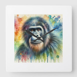 Reloj Cuadrado Gigantopithecus blacki 310724AREF142 - Watercolor
